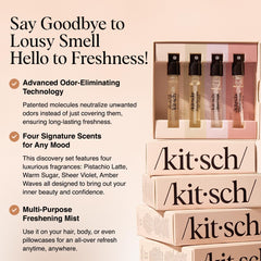 Kitsch Hair Parfum Sucre Chaud – senteur gourmande et usage pratique.