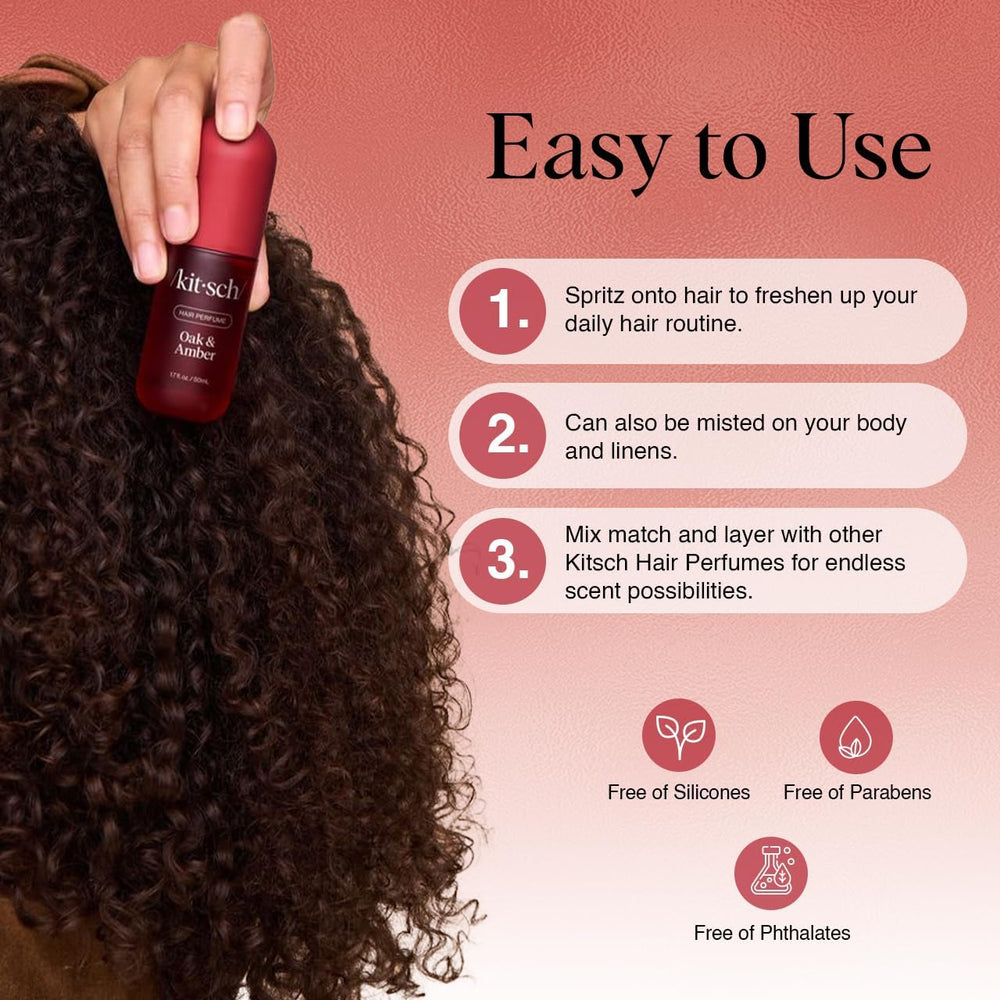 Kitsch Hair Perfume pratique, idéal en voyage et en déplacement