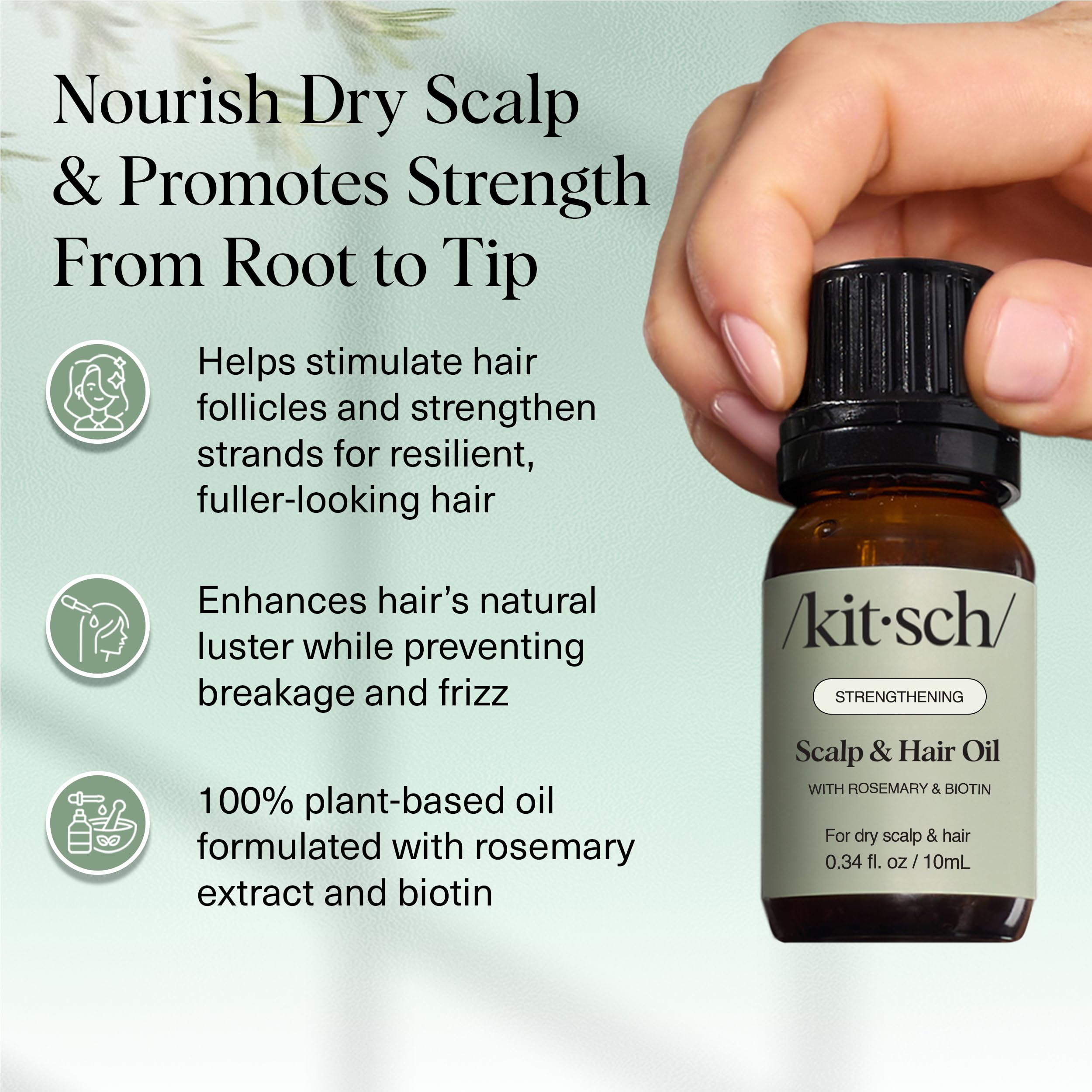 Kitsch huile romarin biotine ricin jojoba, composition nourrissante