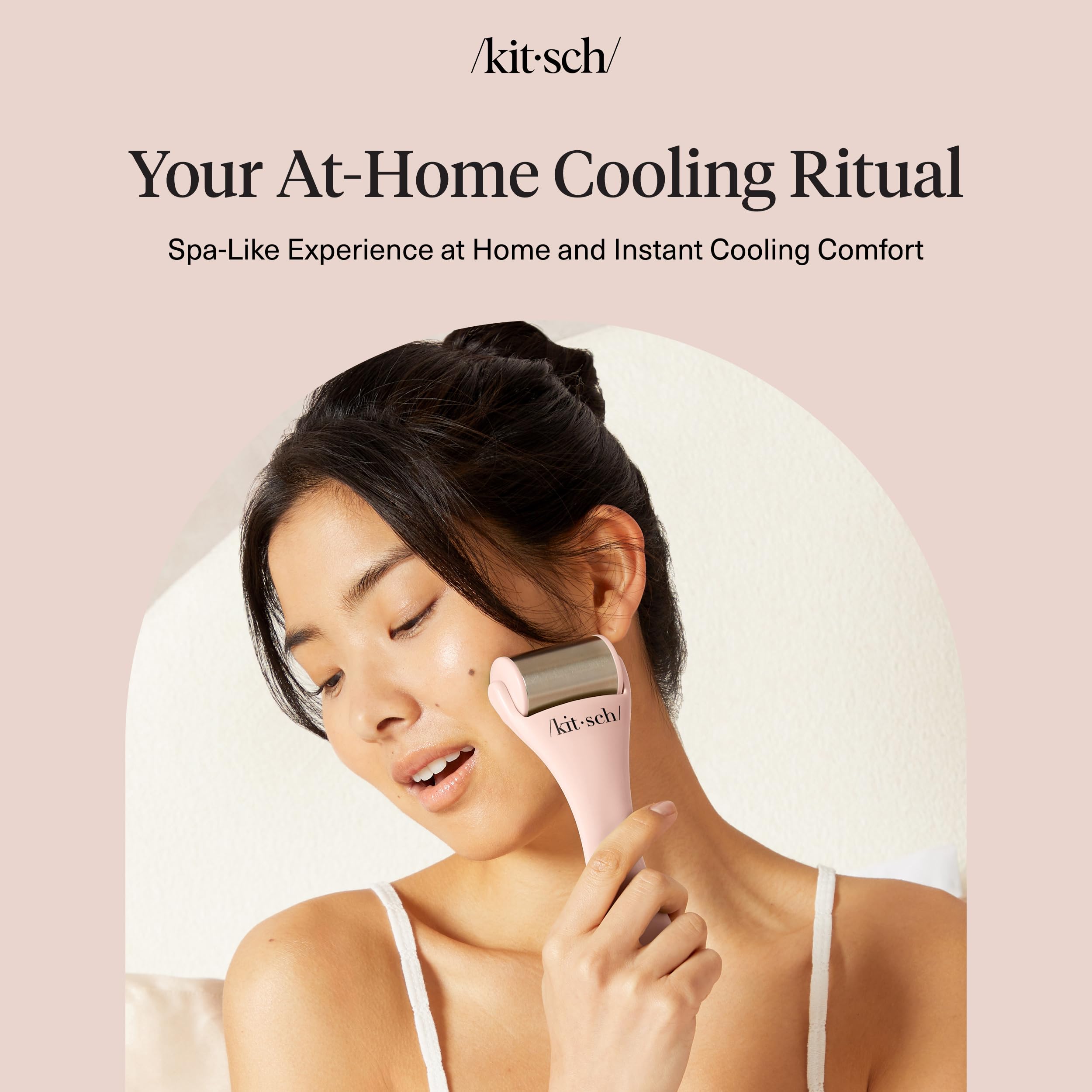 Kitsch Rouleau relaxation visage, calme les tensions par le froid.
