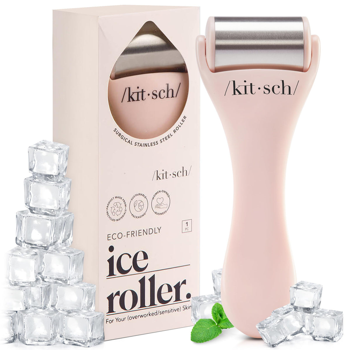 Kitsch Rouleau visage en acier inoxydable pour fraîcheur durable et dégonflement.