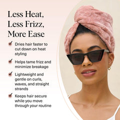 Kitsch microfibre anti-frizz pour boucles douces et rebondissantes
