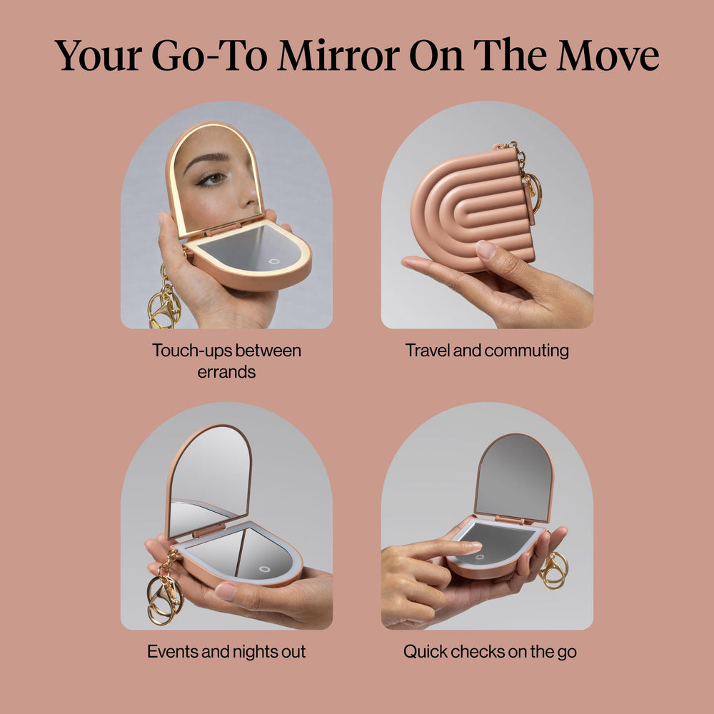 Miroir Kitsch usage voyage quotidien retouches rapides
