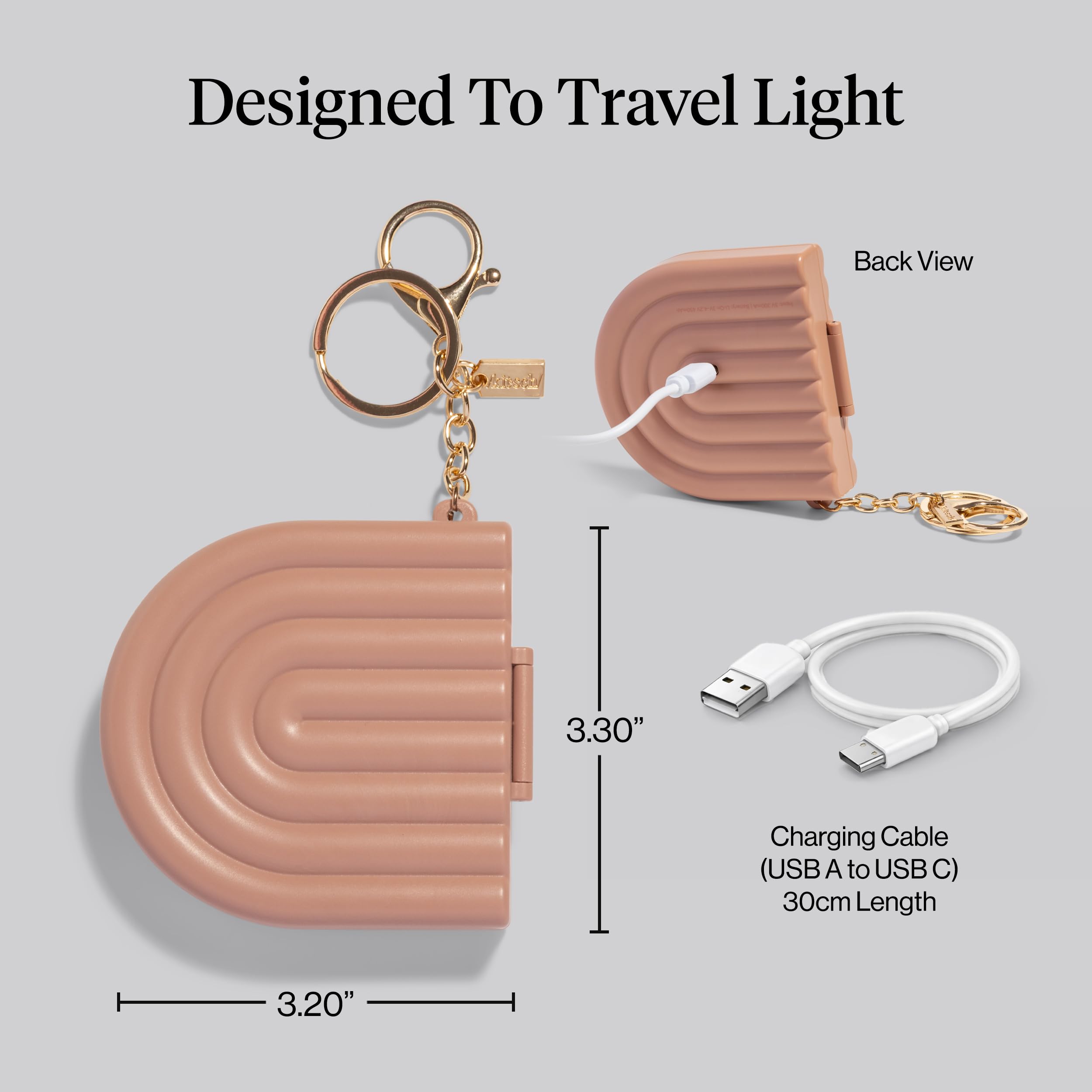 Miroir Kitsch usb rechargeble pour une utilisation durable
