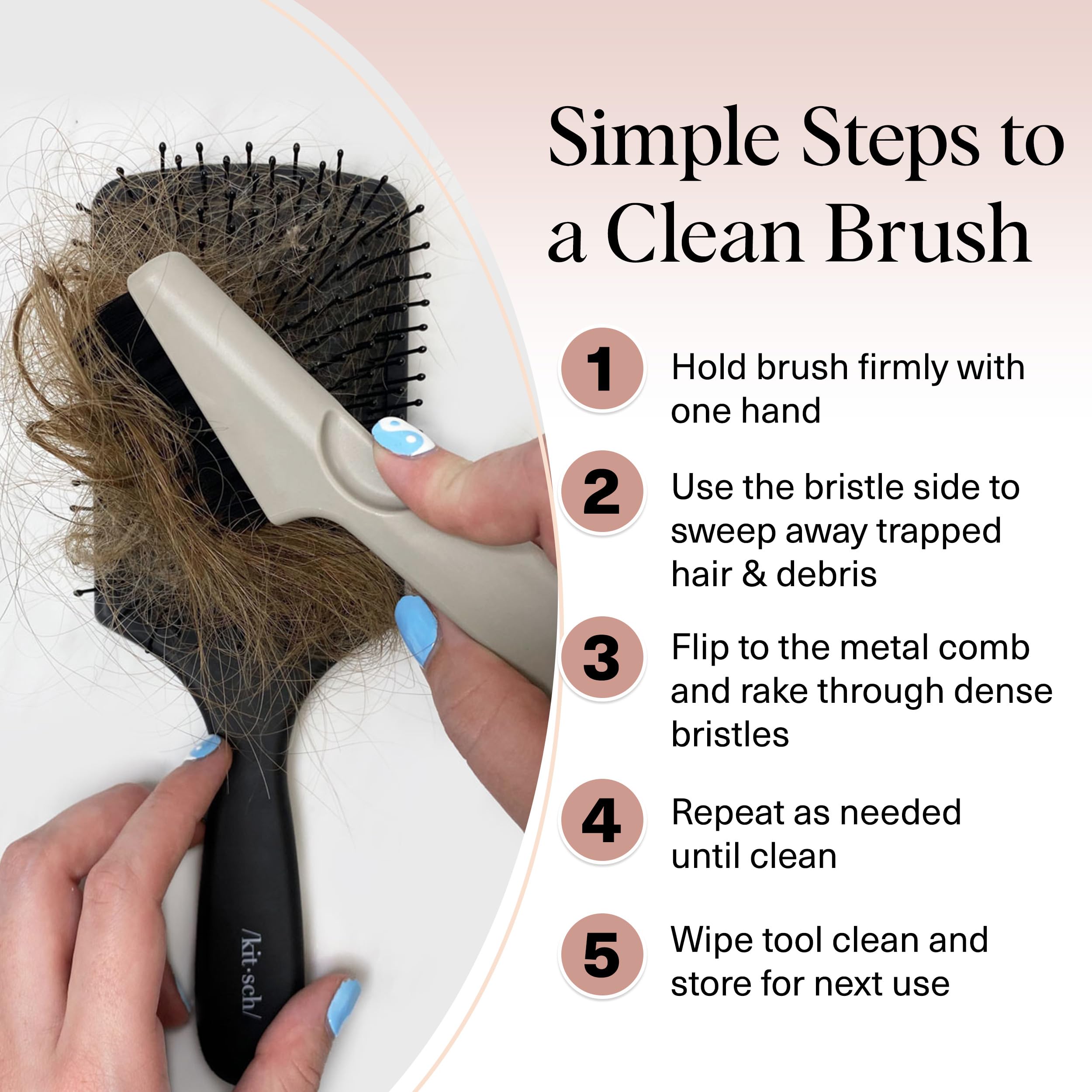 Kitsch solution durable pour l’entretien des brosses