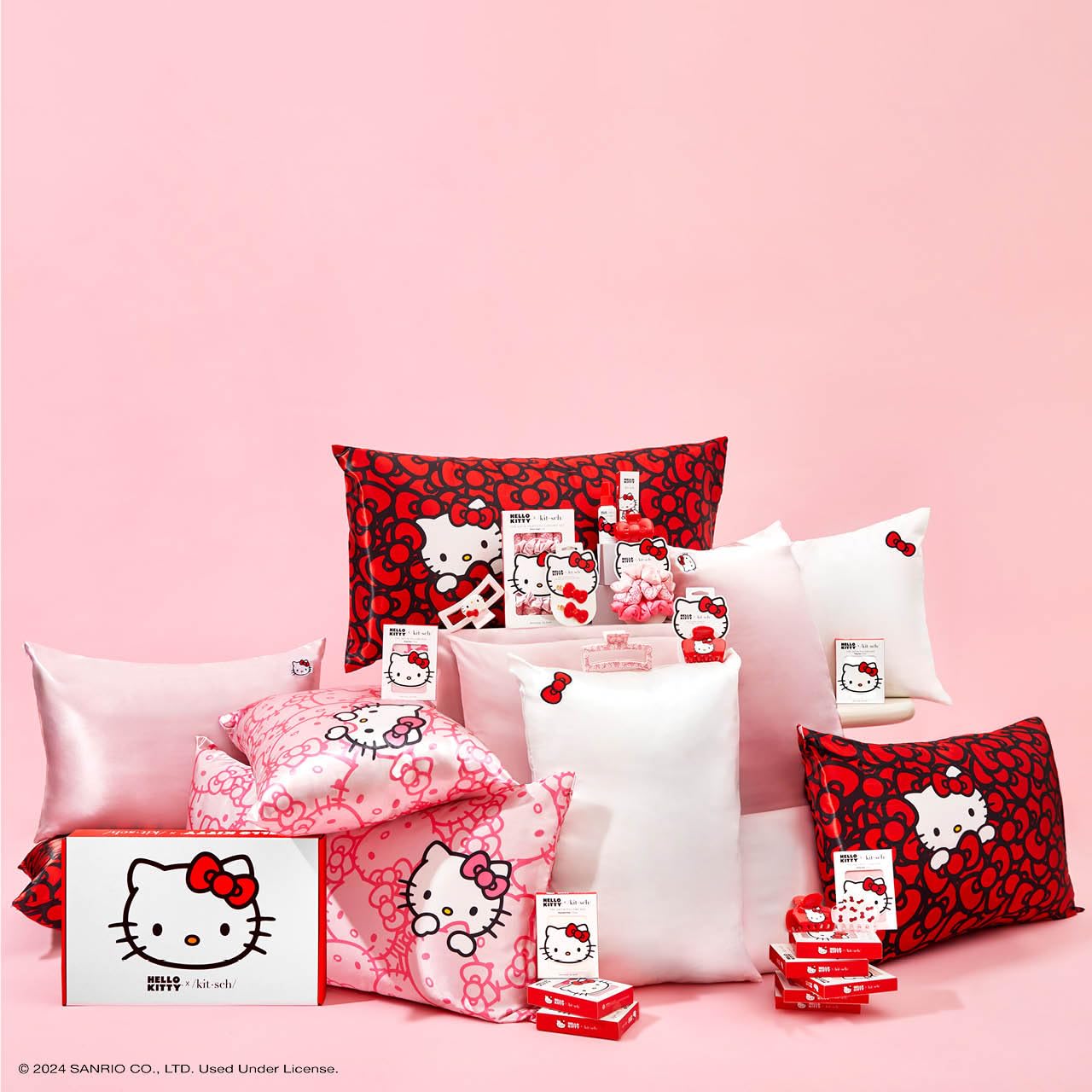 Pinces cheveux usage quotidien Kitsch Hello Kitty, accessoire polyvalent rapide.