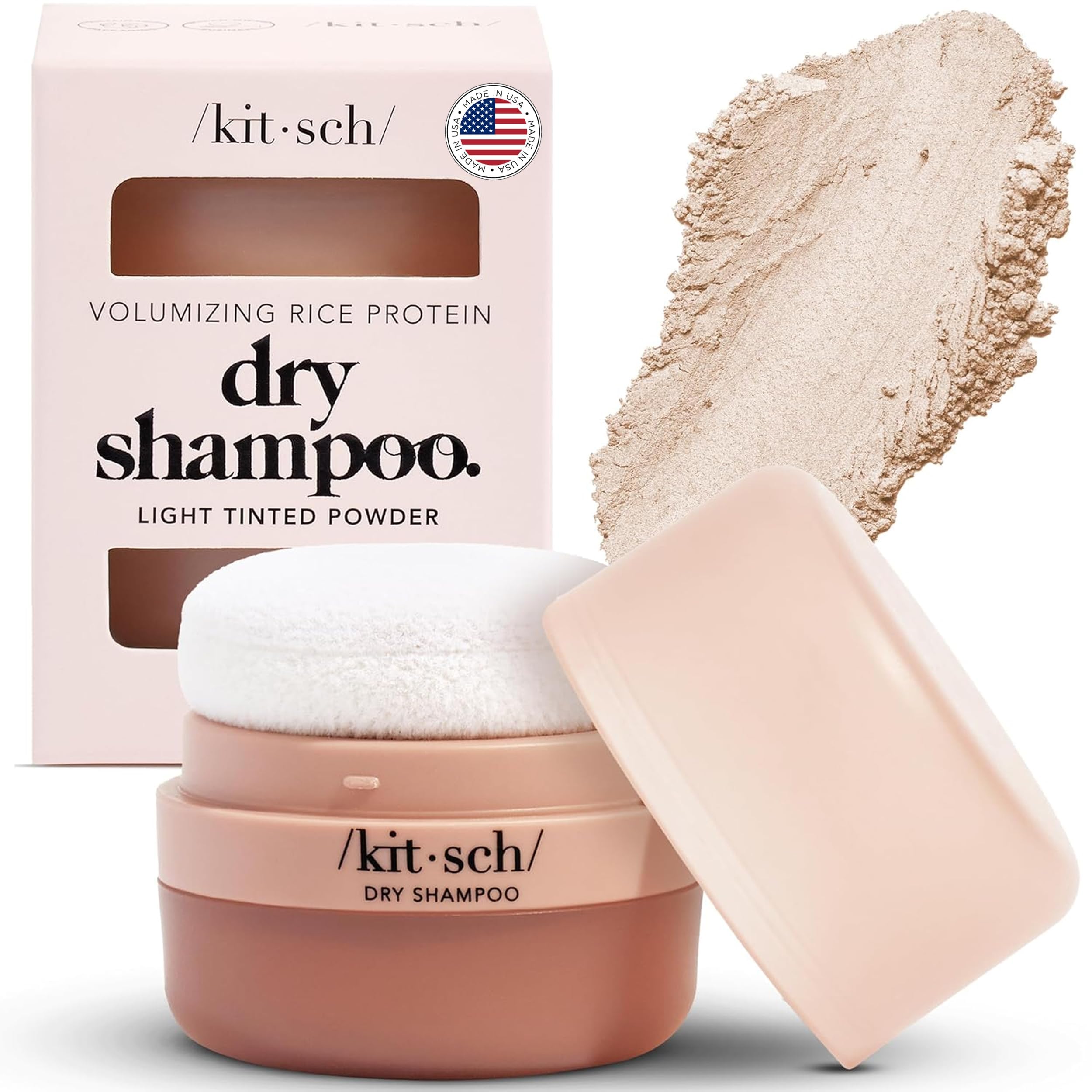 Kitsch Poudre Sèche Cheveux absorbante avec protéine de riz pour cheveux propres
