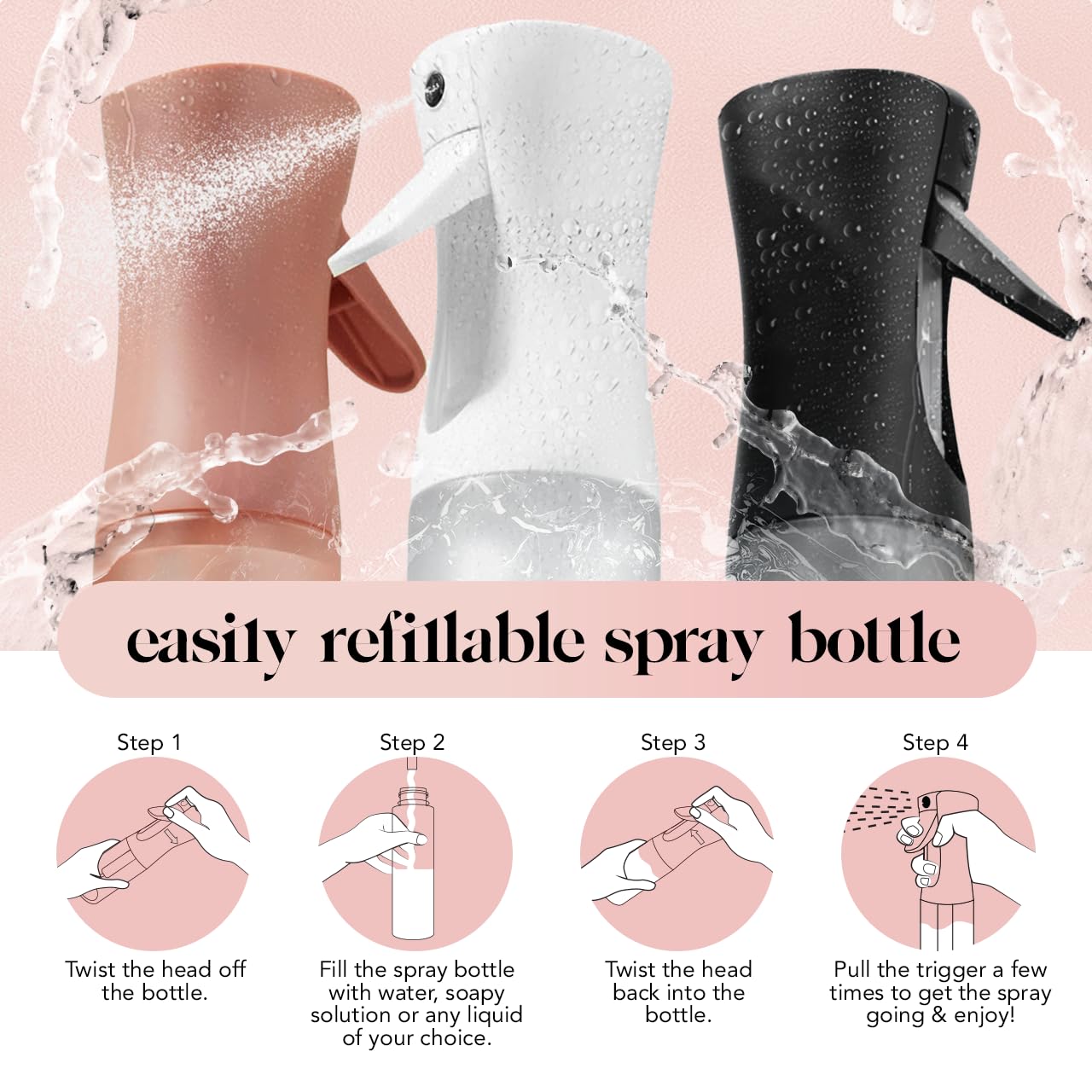 Kitsch spray polyvalent pour plantes et soins de la maison.