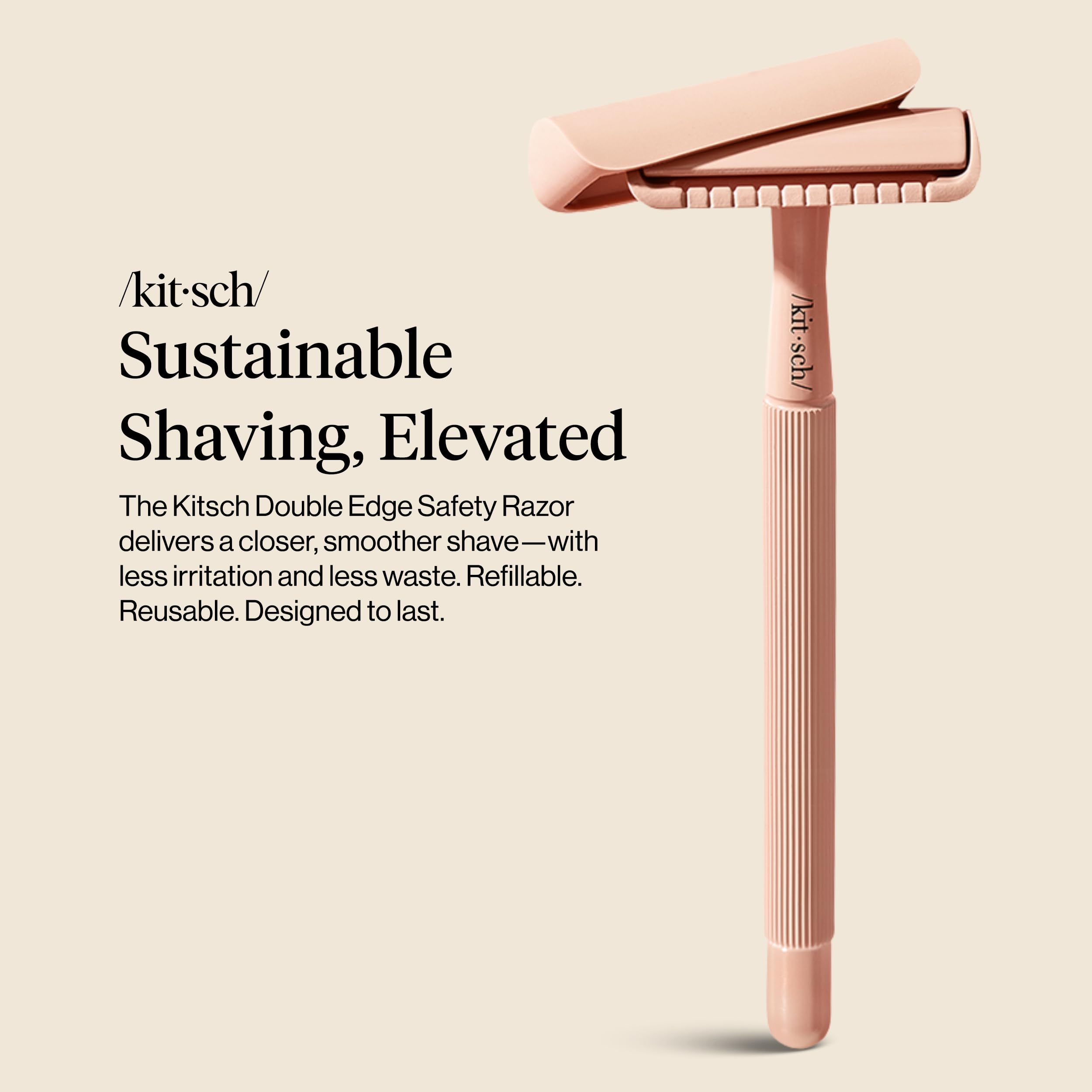 Rasoir Kitsch idéal pour les voyages, compact et durable