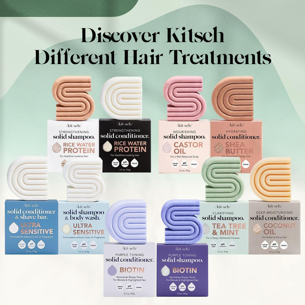 Kitsch Shampoing-barre protection couleurs grâce à formule adaptée