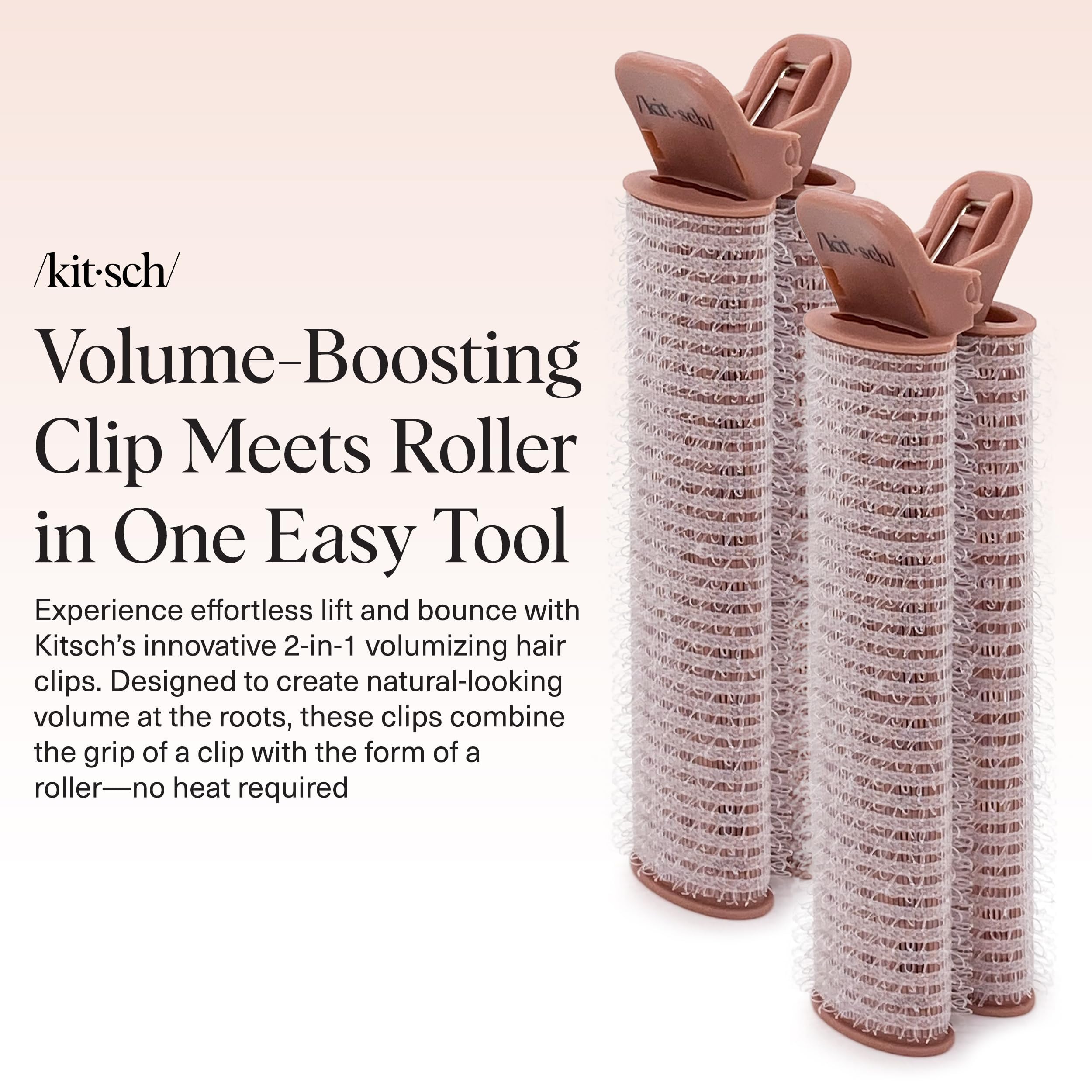 Rouleaux cheveux Kitsch, volume boucles sans chaleur durable.