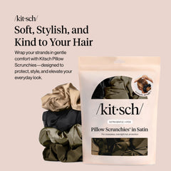 Kitsch: élastiques satin anti-pli, fini lisse sans empreinte.