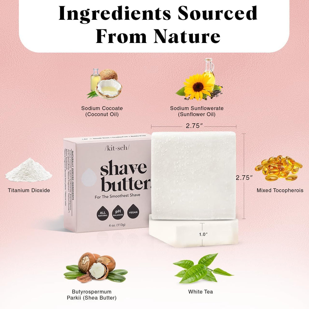 Kitsch savon rasage creme mousse : mousse riche protège les zones sensibles