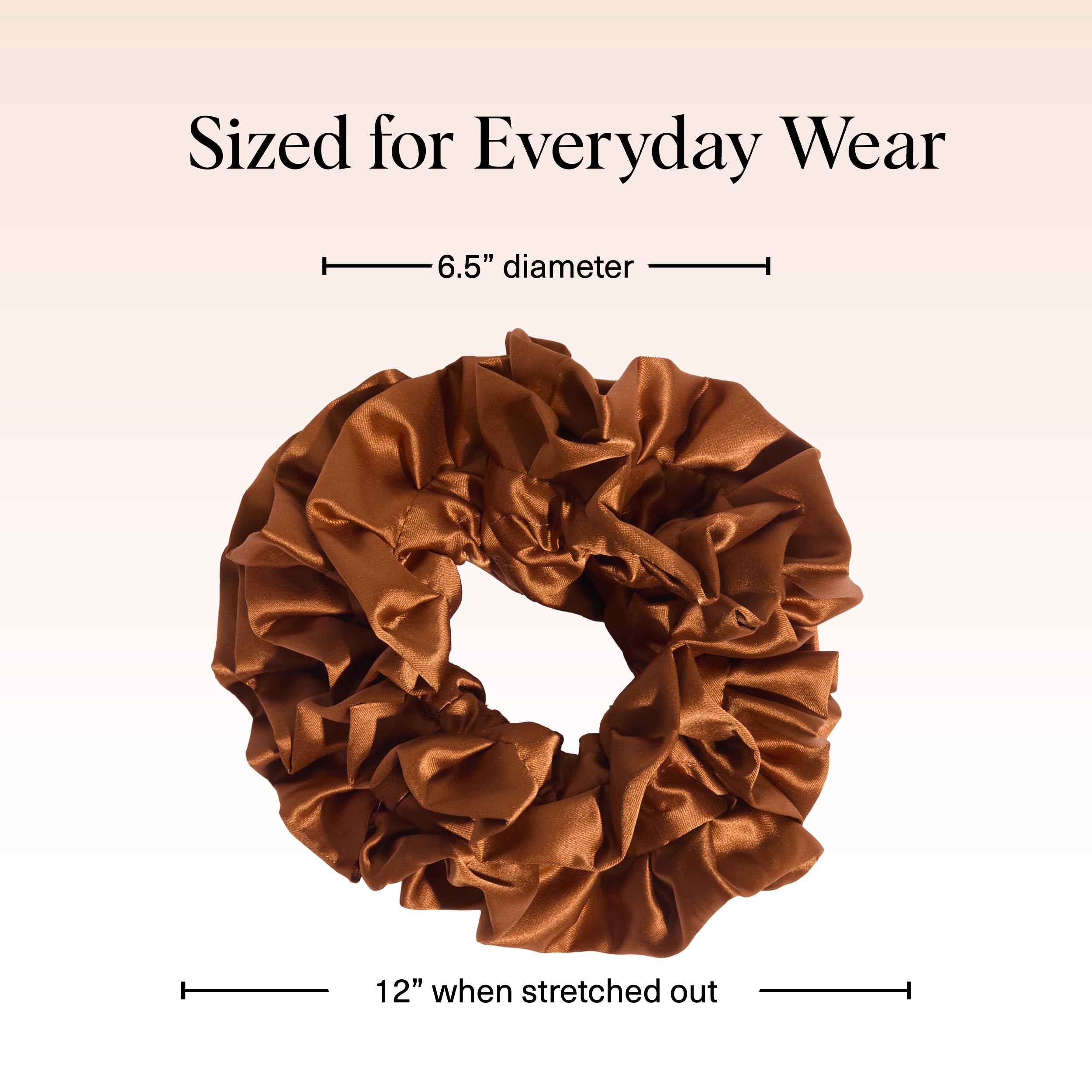 Kitsch Scrunchie convient à cheveux fins, bouclés ou épais avec maintien souple.