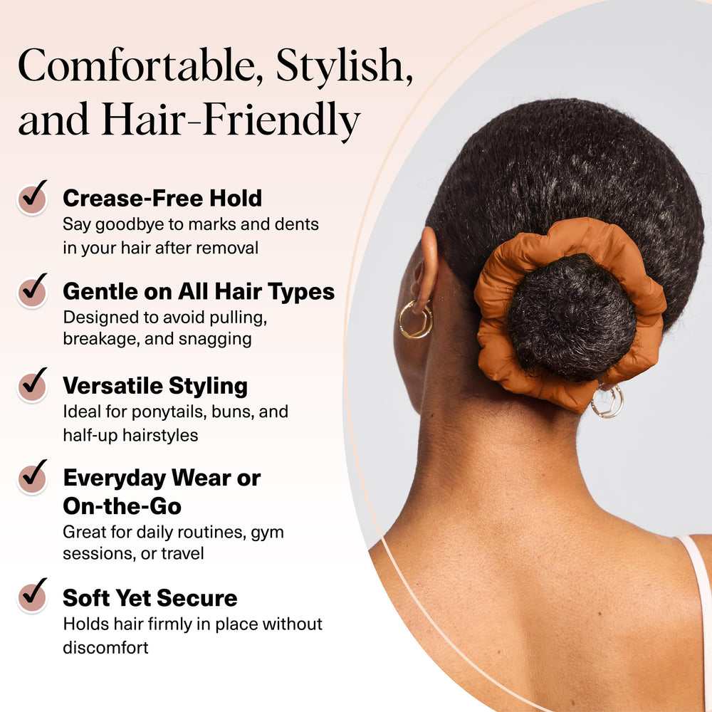 Kitsch Scrunchies Sedona agrippement stable pour chignon soigné et durable.