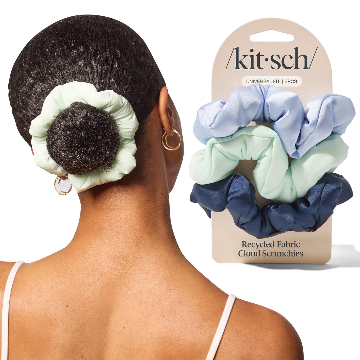 Kitsch Scrunchies bouquet jardin : coiffure élégante sans traces