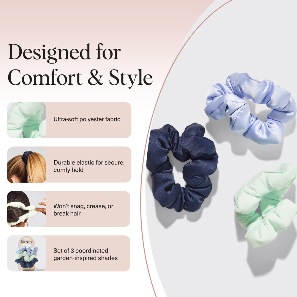 Kitsch Scrunchies chignon désordonné avec volume et maintien