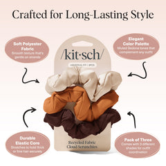 Kitsch Scrunchies Sedona grand format, idéal pour cheveux épais et volumineux.