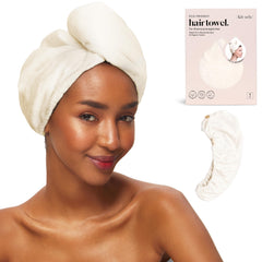 Kitsch serviette cheveux microfibre absorption rapide pour gagner du temps