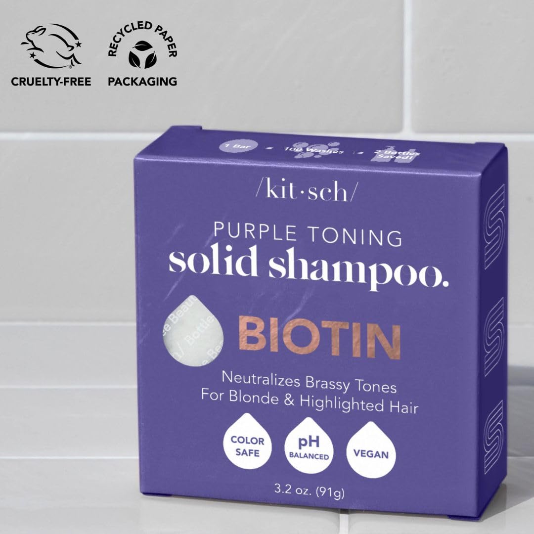 Shampoing Solide Kitsch fabriqué aux États-Unis avec des ingrédients de qualité.