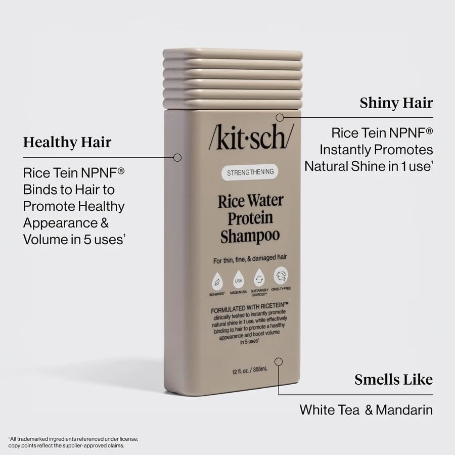 Kitsch Shampoing Riz Protéines – application rapide facilitant la routine.
