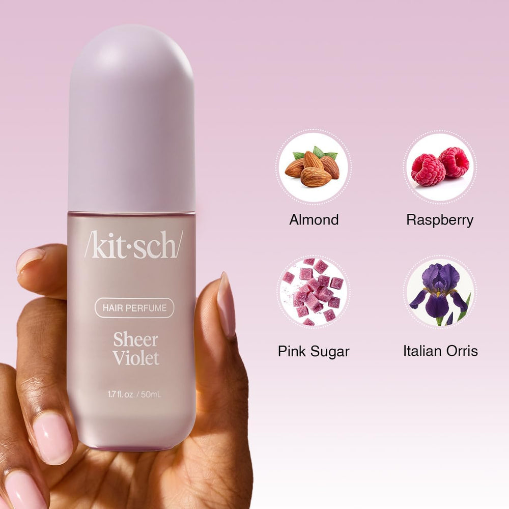 Kitsch Sheer Violet – Oreiller satin, parfum doux et apaisant.