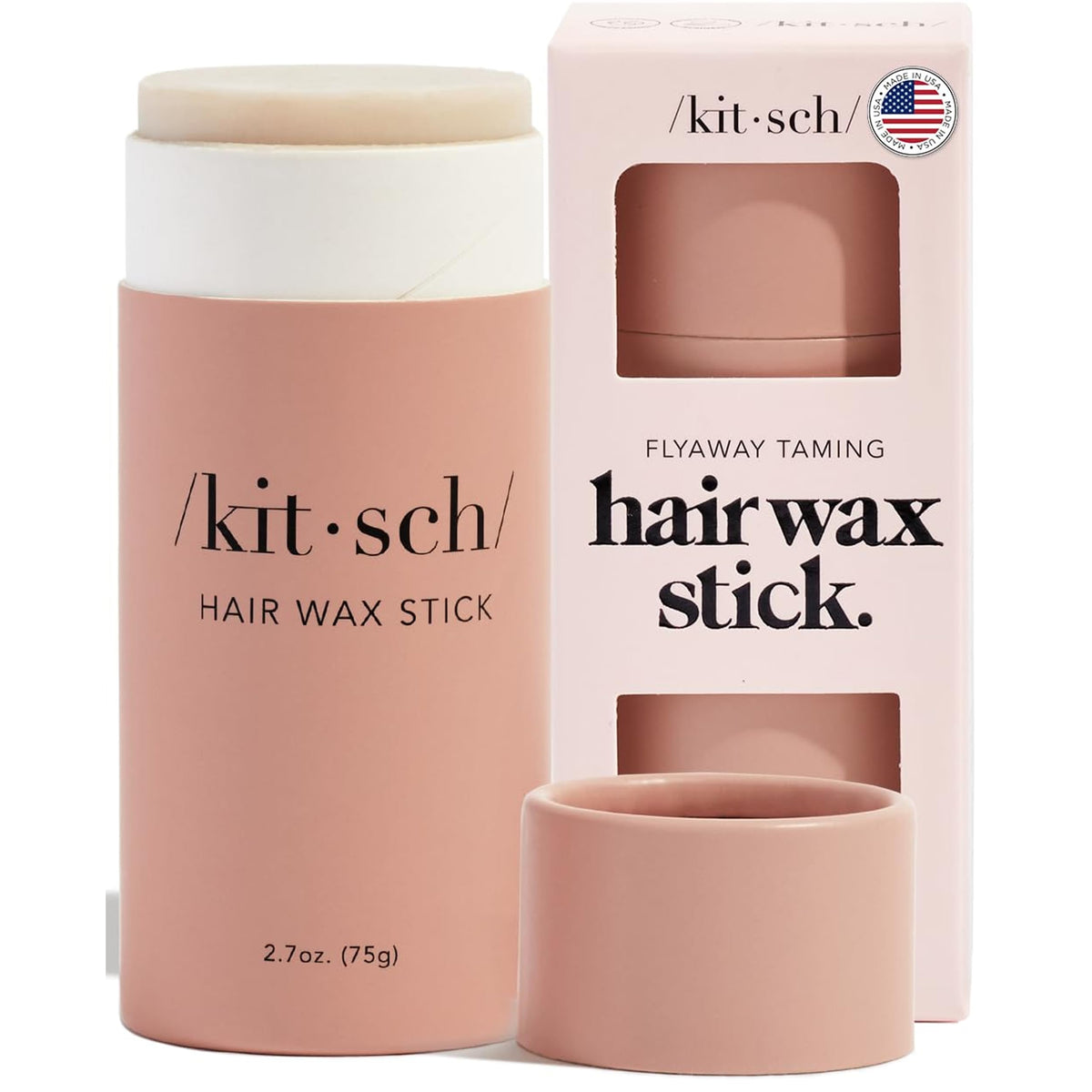 Kitsch stick cire-cheveux anti-frizz: maîtrise les frisottis pour un look lisse.