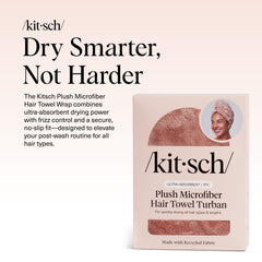 Kitsch turban cheveux séchage rapide, idéal pour gagner du temps après la douche