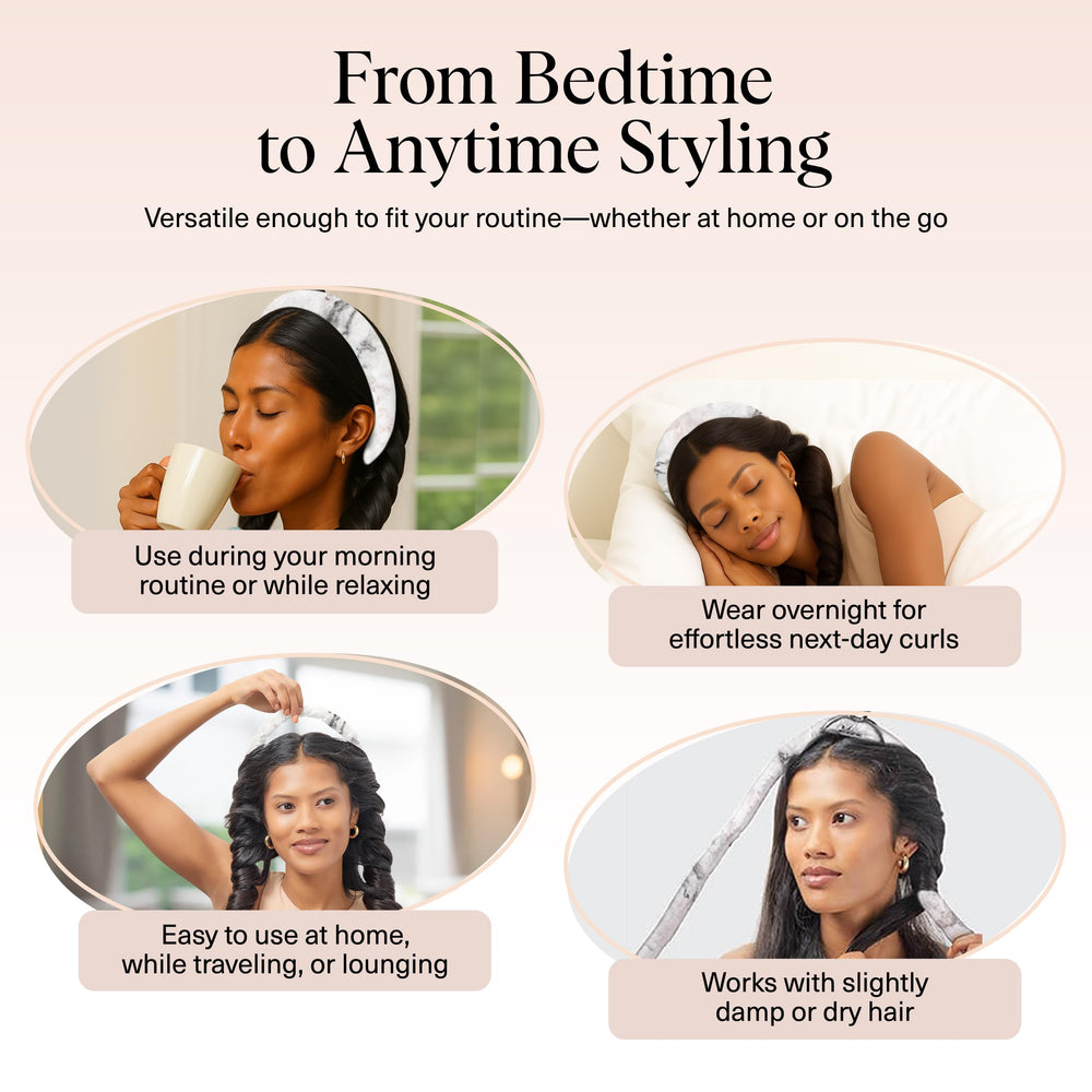 Kitsch wrap-around: fixation douce sans marquage sur les cheveux.