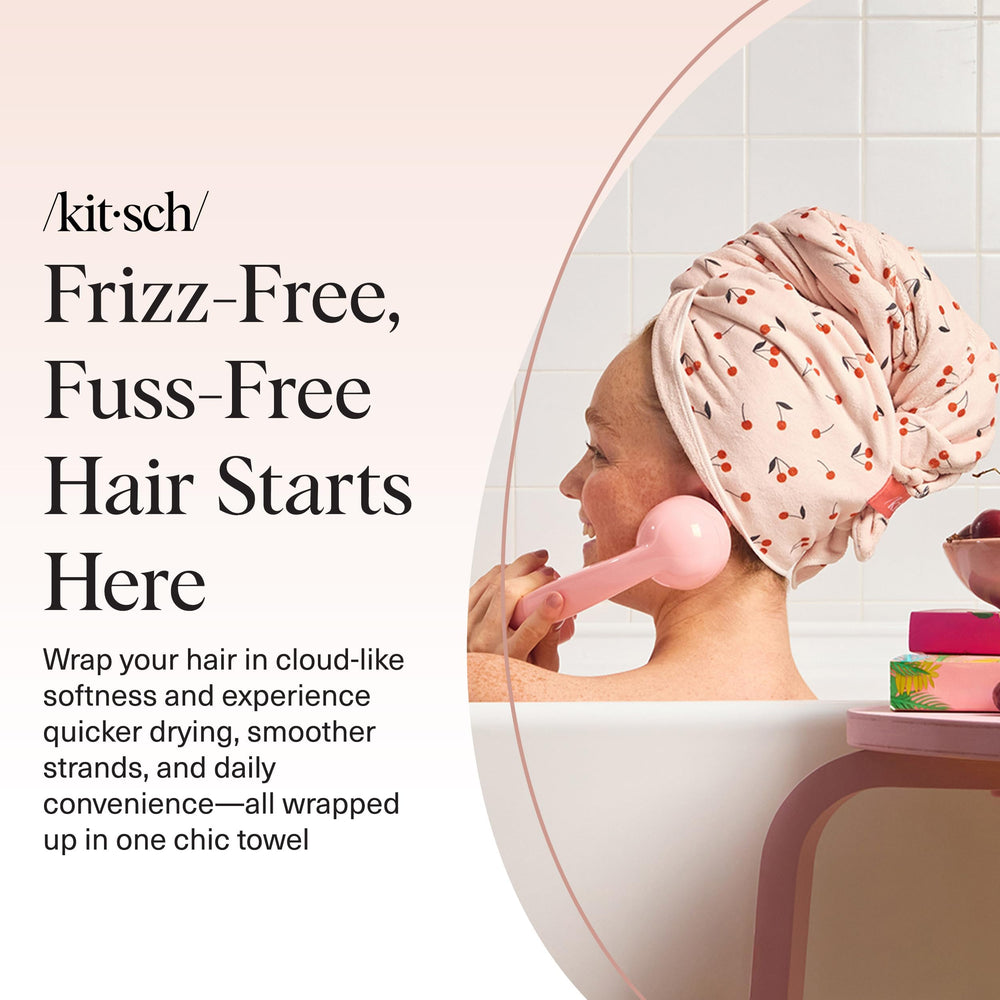 Kitsch XL wrap cheveux longs et bouclés, grand format pratique.