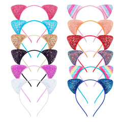 KIUSOWAYD oreilles-chat scintillantes parfaites pour une allure festive.