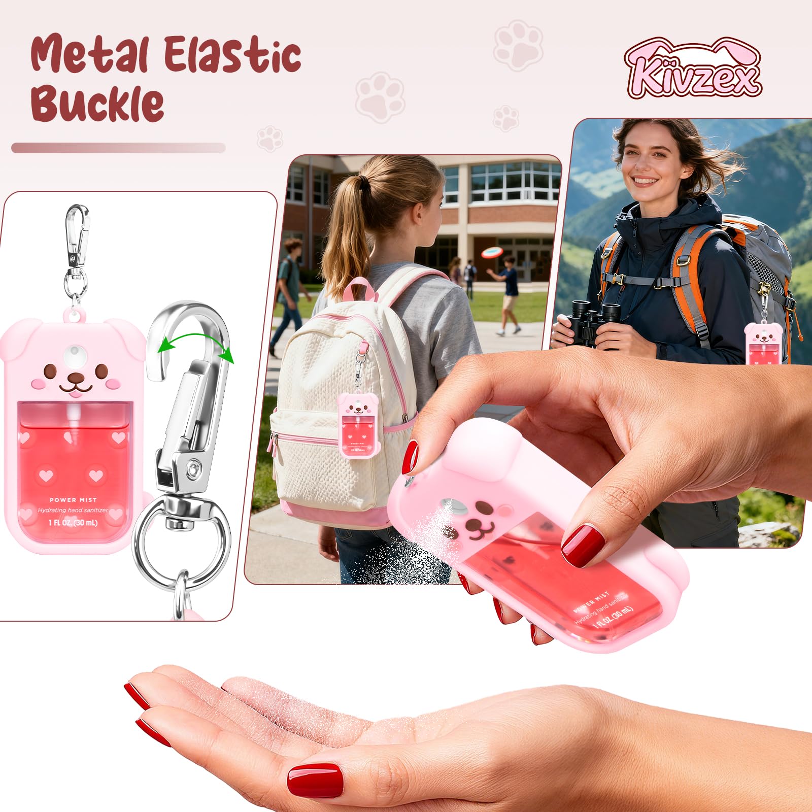 Kivzex emplacement charms Crocs Touchland rose, personnalisation facile.