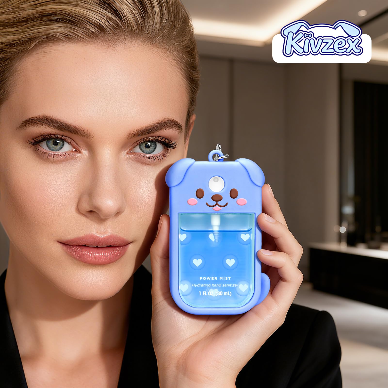 Kivzex étui chien Touchland bleu, compagnon de voyage et organisation