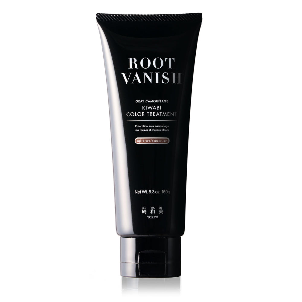 KIWABI Root Vanish – texture crème prête à appliquer pour une couverture grise naturelle.