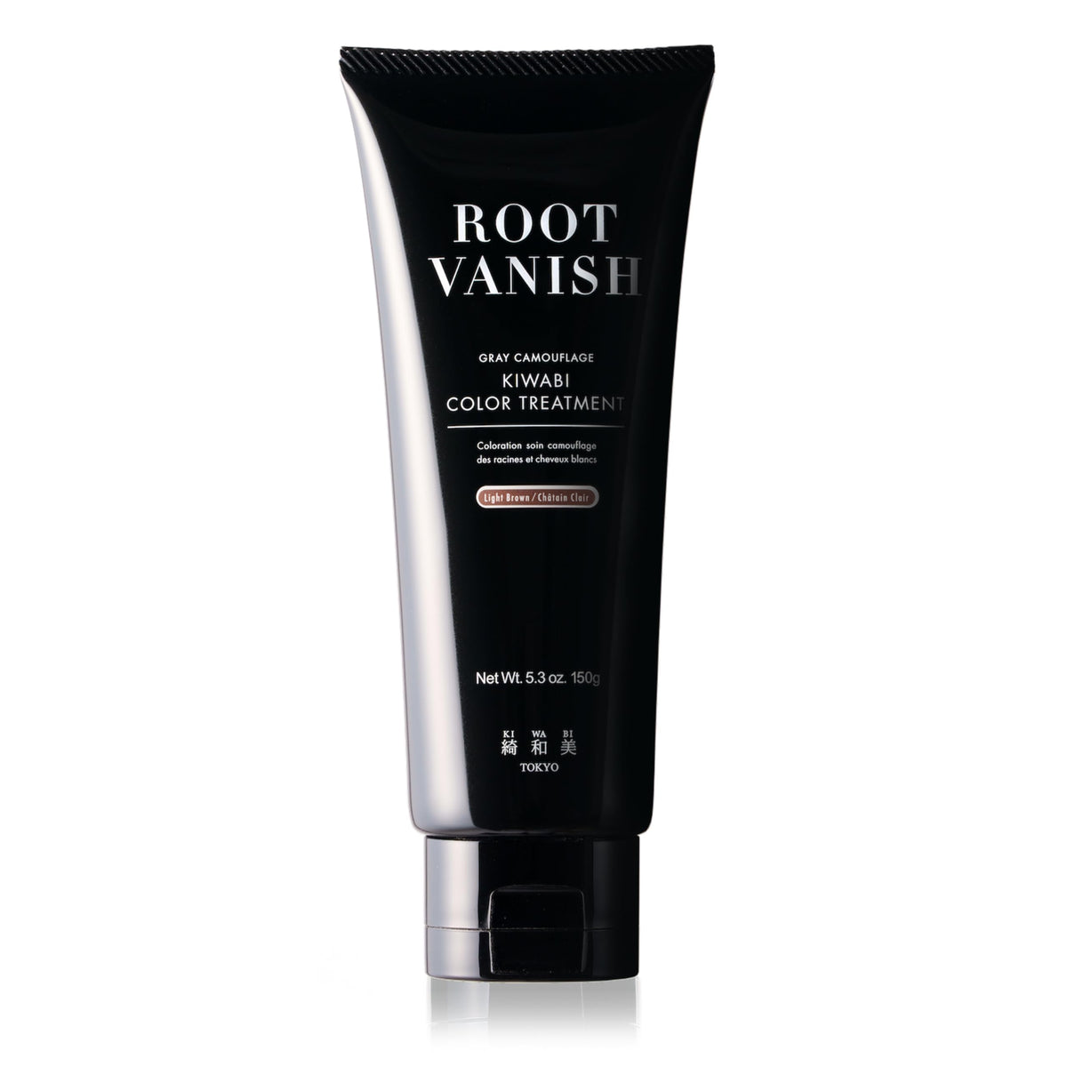 KIWABI Root Vanish – texture crème prête à appliquer pour une couverture grise naturelle.