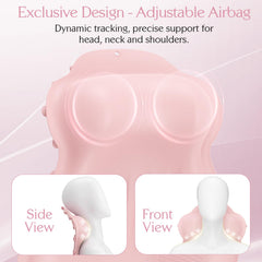 Support tête kixcvdm en silicone rose pour bain relaxant.