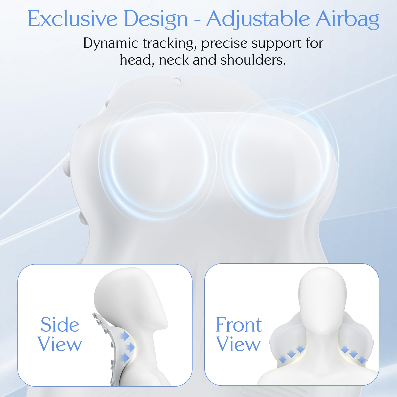 Oreiller silicone blanc kixcvdm, douceur au contact et confort entraînant.