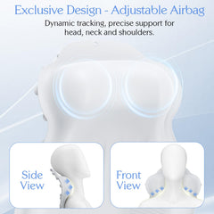Oreiller silicone blanc kixcvdm, douceur au contact et confort entraînant.