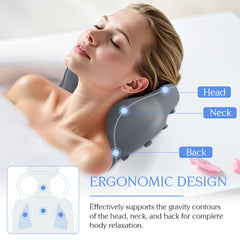 Soutien tête et nuque avec le coussin kixcvdm pour un confort prolongé.