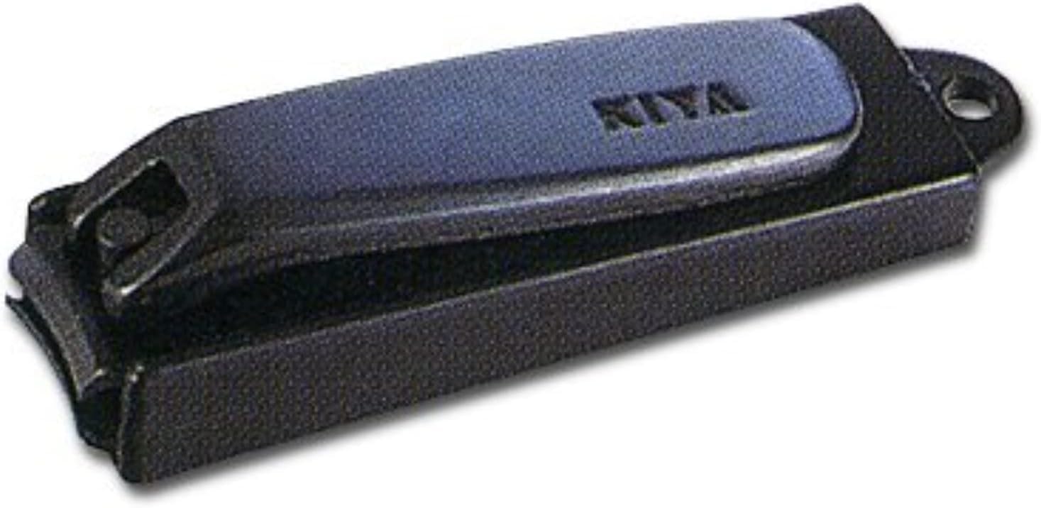 KIYA coupe-ongles noir en acier, format compact pour une coupe précise et portable.