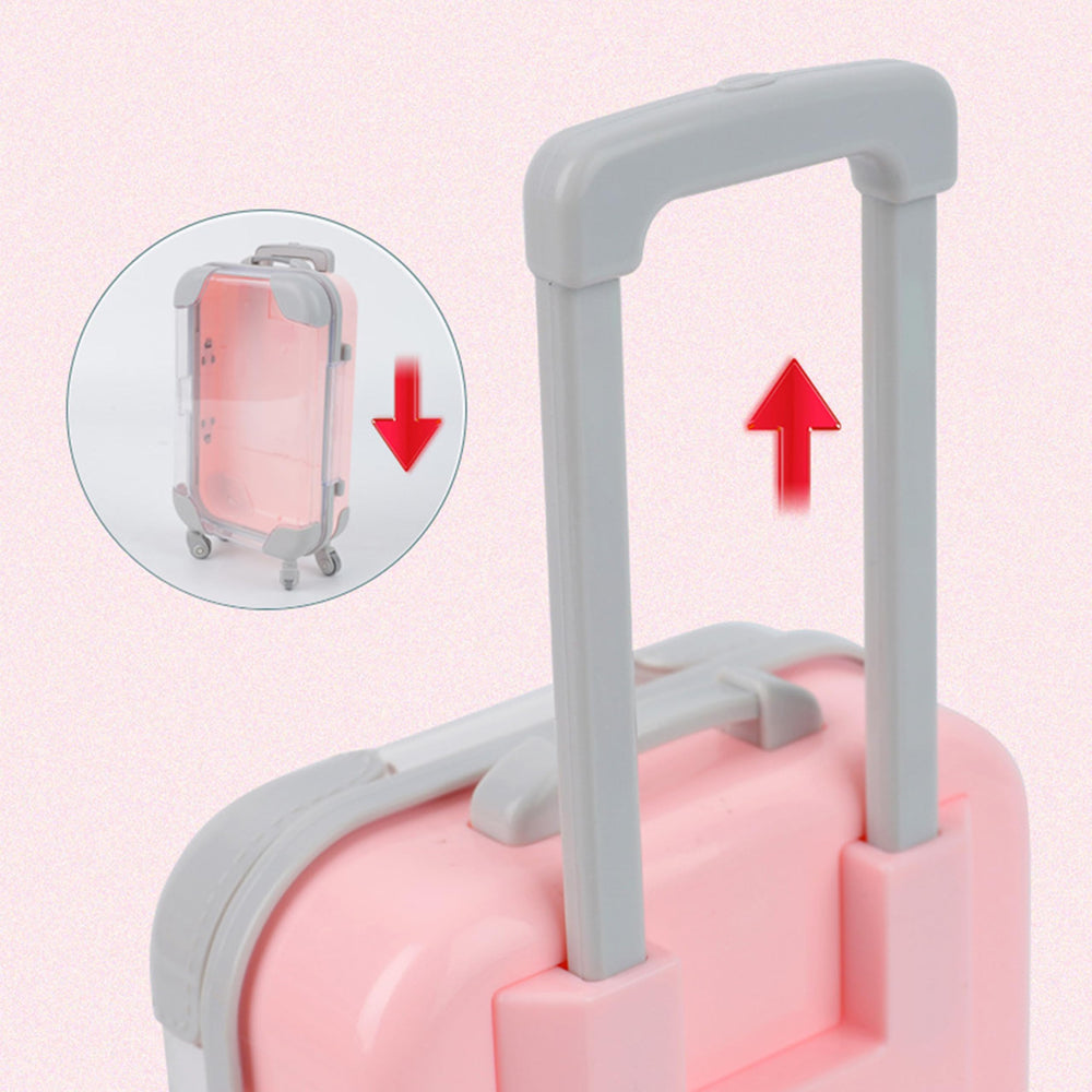 Kiyza étui voyage rose compact, rangement pratique pour cils et outils