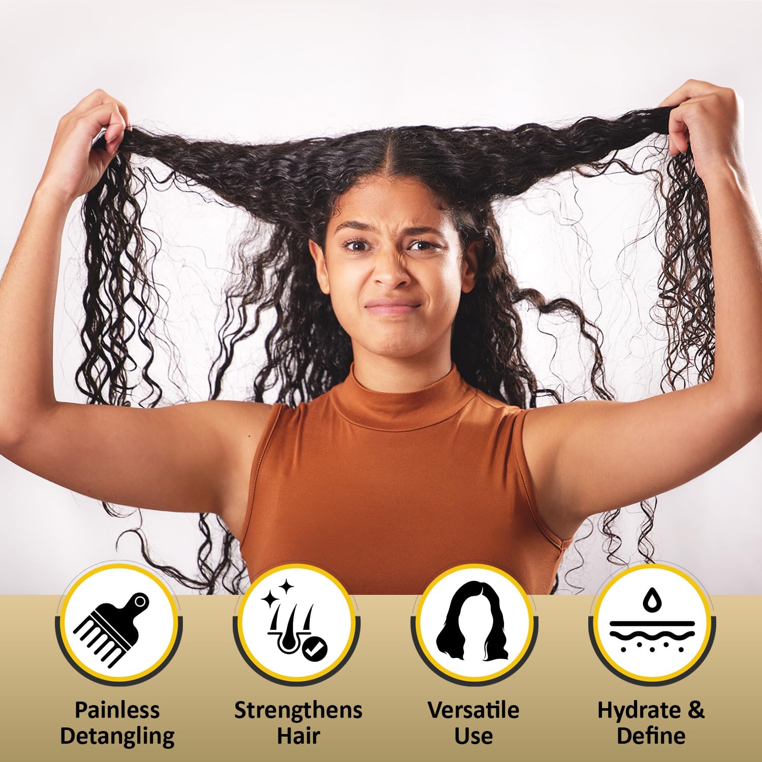 Protection des cheveux pendant le démêlage avec la formule KizaiaCare