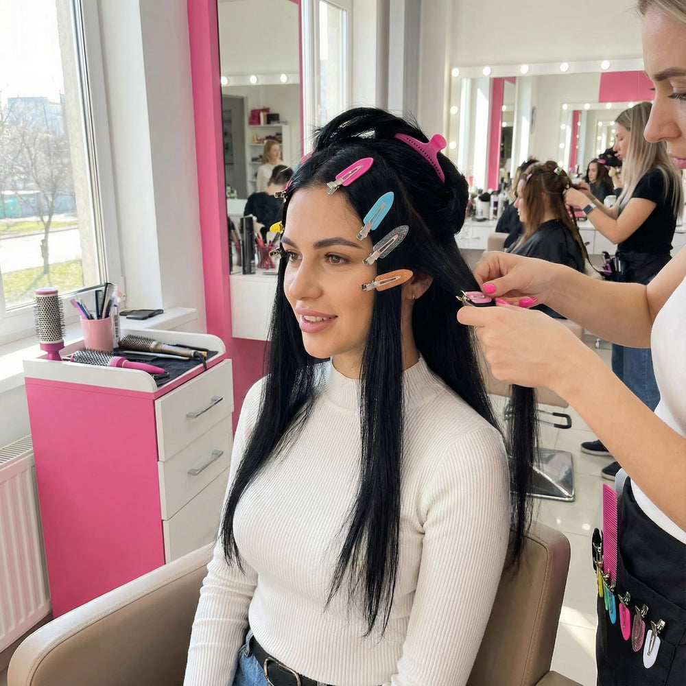 Pinces KJML DIY pour tous types de cheveux, sans tirage.