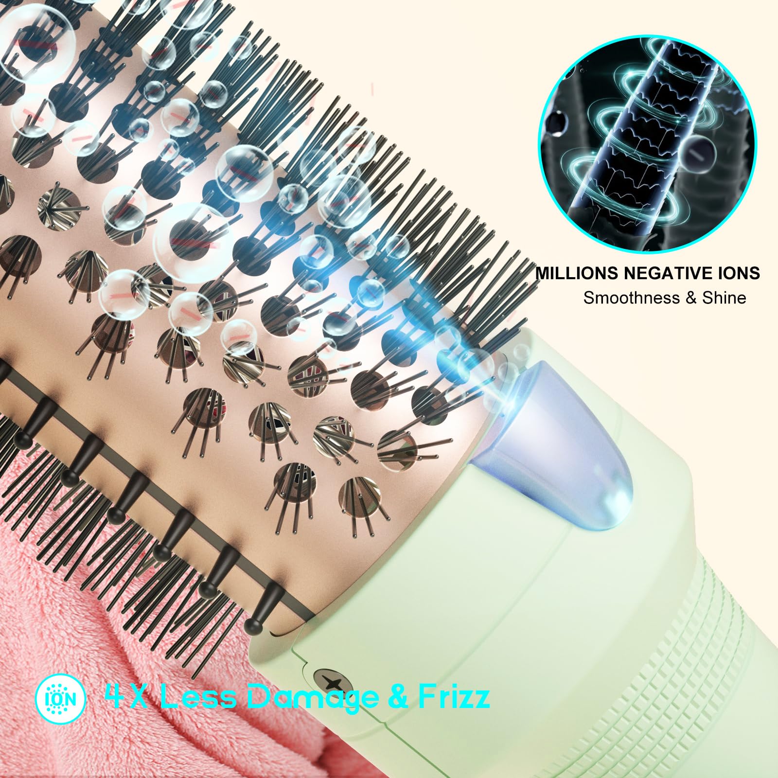 K&K Therm Brush coiffage rapide pour gagner du temps le matin.