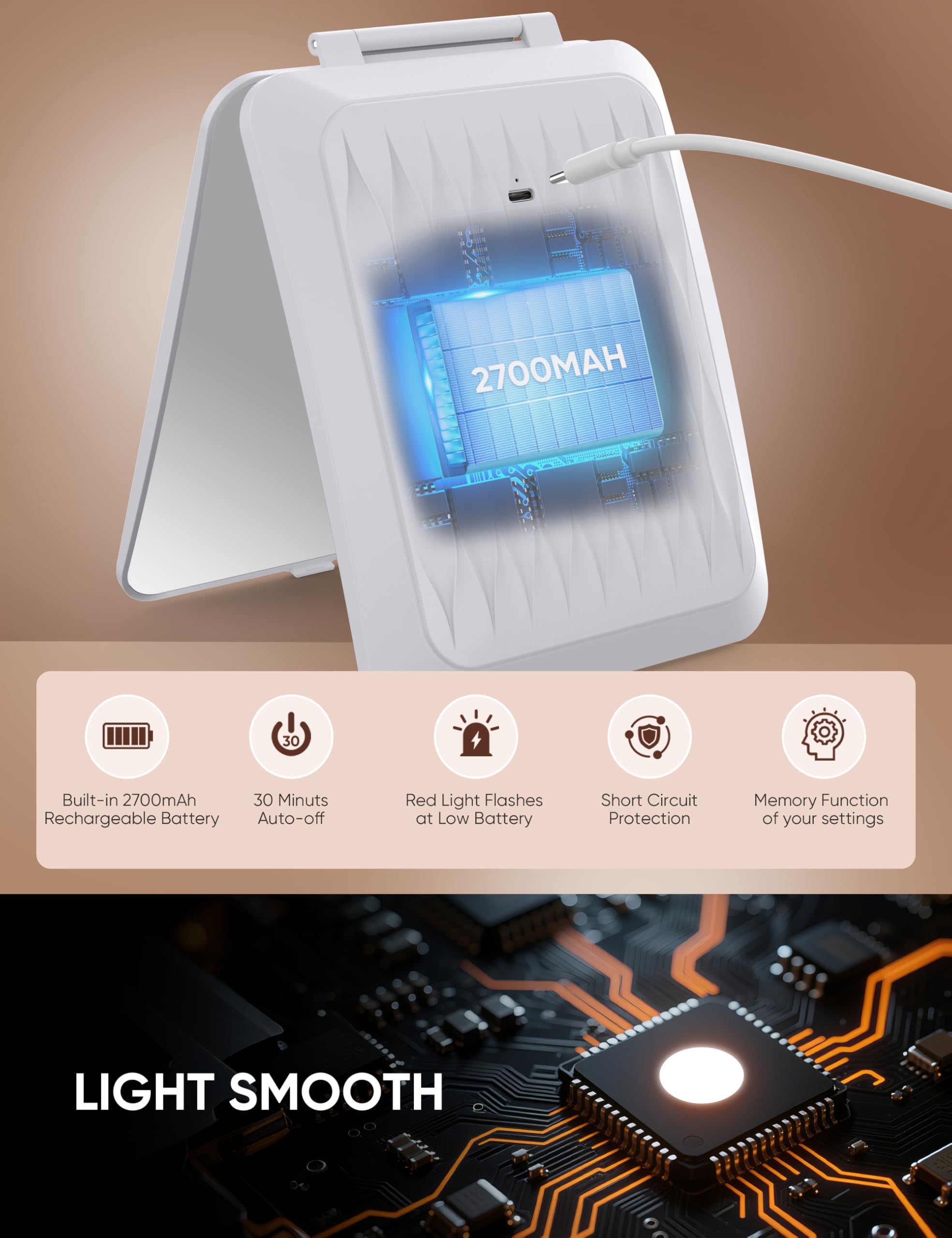 Batterie rechargeable Klarh 2700mAh pour usage sans fil