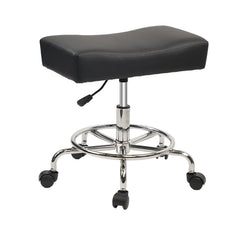 KLASIKA tabouret roulant noir assise 21 pouces pour une posture confortable
