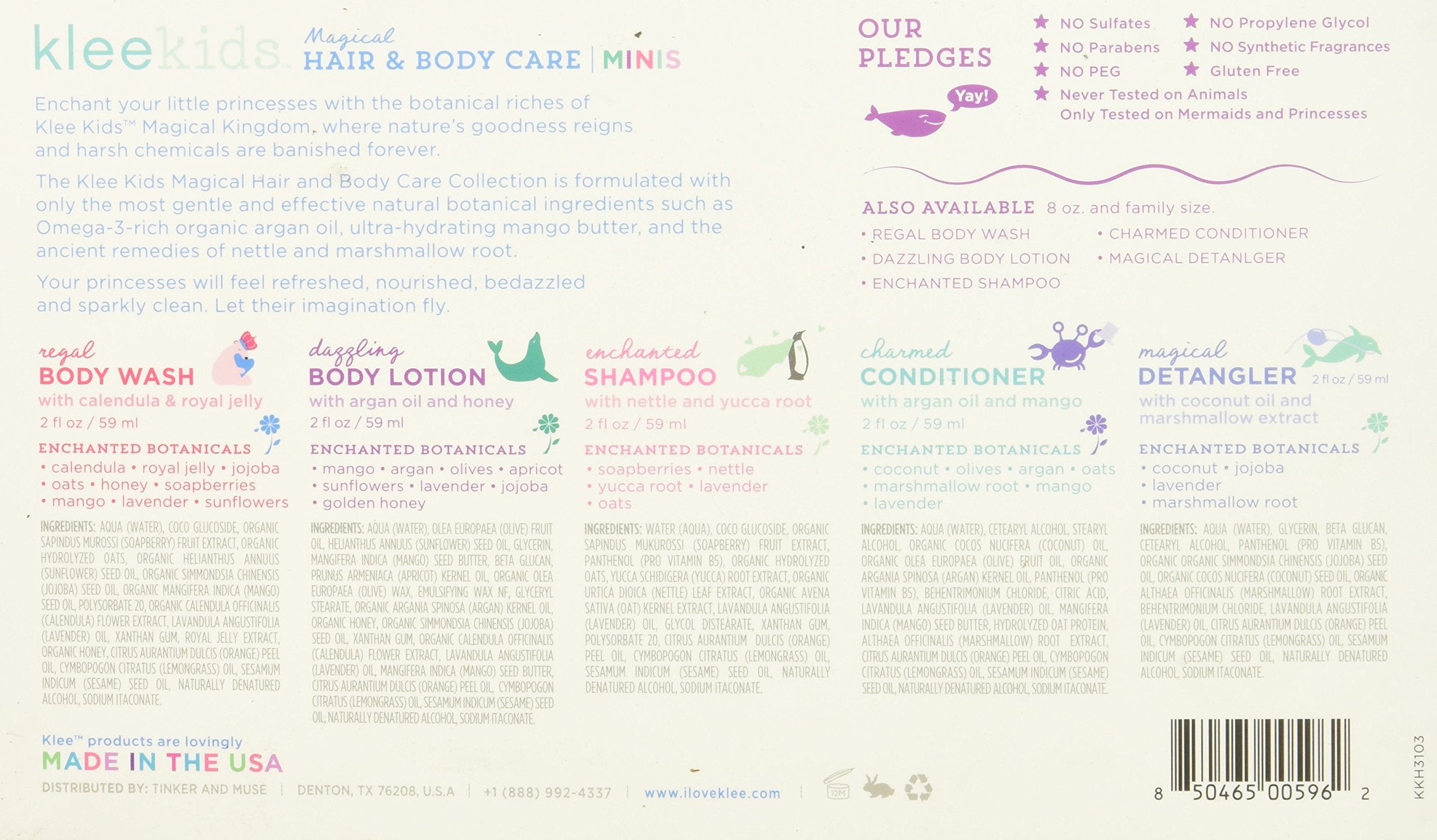 Shampooing enfant Klee Naturals, douceur naturelle sans sulfates.