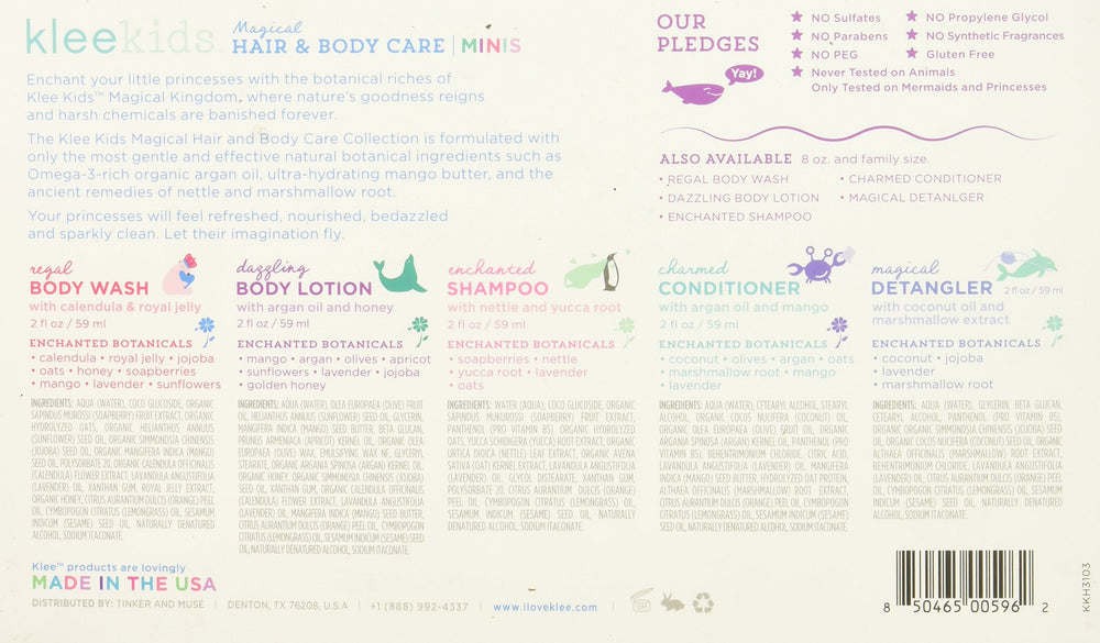 Shampooing enfant Klee Naturals, douceur naturelle sans sulfates.