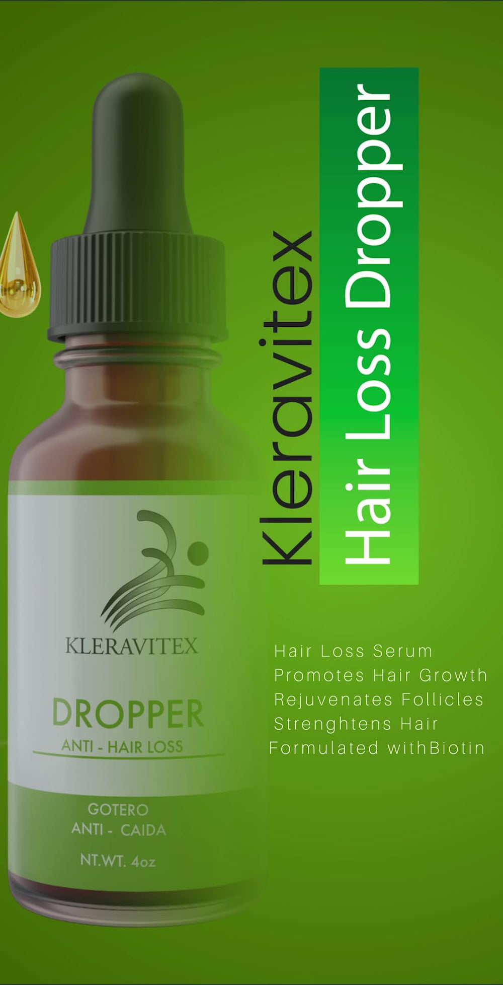 Kleravitex massage cuir chevelu, stimule discrètement les racines.