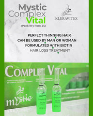 Étiquette et emballage Kleravitex Mystic Complex sur boîte, présentation pratique et élégante.